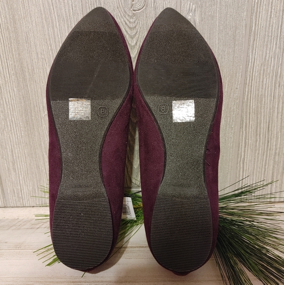 NWT Gap flat pointy toe slip on wine color shoe sz 8 - Picture 8 of 9